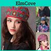 Ethnic Vintage Mexican Women Style Embroidery Flowers Bandanas Red Print Hat