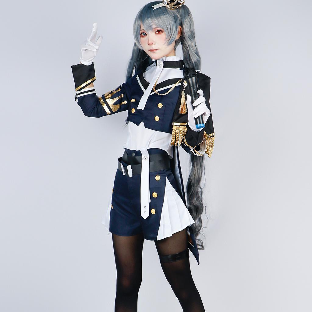 Wudu military uniform cos costume world plan colorful stage virtual idol cosplay animation performance costume female