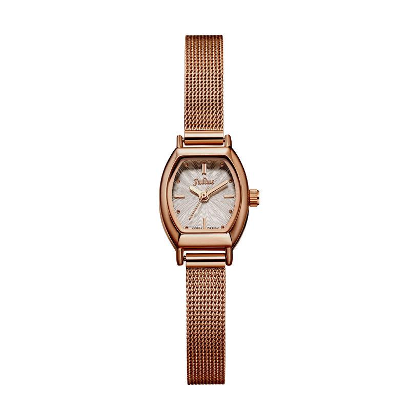 Mini Lady Women's Watch Japan Quartz Fashion Hours Dress Bracelet Simple Stainless Steel Strap Girl‘s Birthday Gift Julius Box