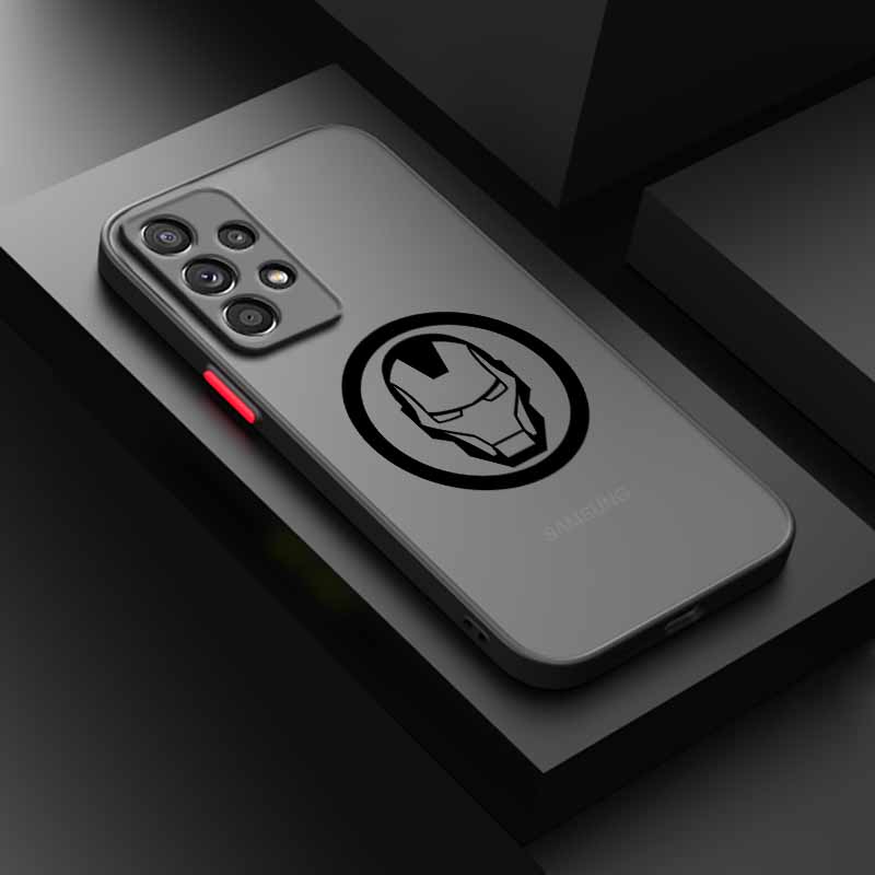 Spider-Man Iron Man LOGO For Samsung A56 A55 A54 A53 A36 A34 A33 A32 A31 A26 A25 A24 A23 A22 A21S A17 A15 A07 Phone Case