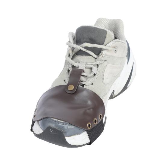 1Pc Motorcycle Shoe Cover Protective Wear Resistant Faux Leather Gear Shift Pad Boot Protector for Motorbike