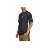 Adidas Essential Striped Comfortable Breathable Skin-Friendly Soft Short Sleeve T-Shirt Men Tops Black JD1906