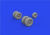 Eduard 1/48 Brassin Westland Sea King Wheels (for Airfix) Plastic Model Kit Parts EDU648930