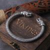 Adjustable Nordic Viking Dragon Bracelet for Men with Wooden Box Stylish Wristband Cuff