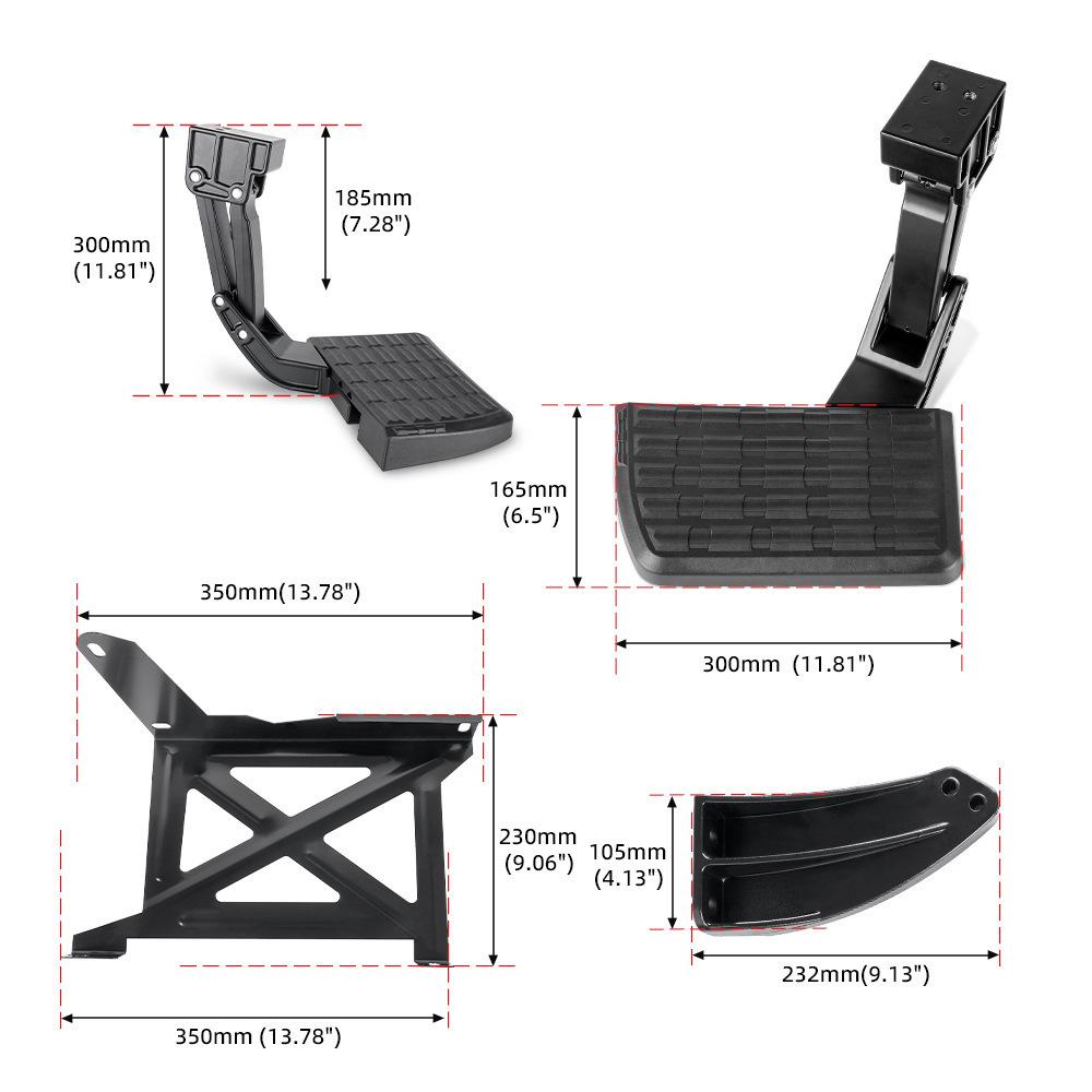 Modified Tailgate Foot Pedal for 2014-2021 Toyota Tundra PT392-34140