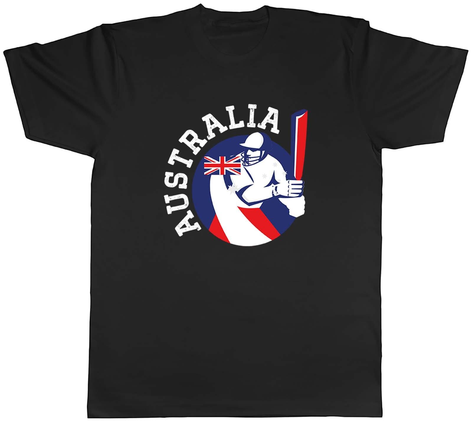Cricket Australia Sports Mens Unisex T-Shirt Supporters Fans Tee Gift L