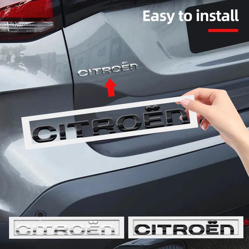 ABS Car Rear Trunk Badge Letter Sticker for Citroen Xsara C3 Picasso Elysee Berlingo C4 Sega Aircross C5 Emblem Logo Accessories