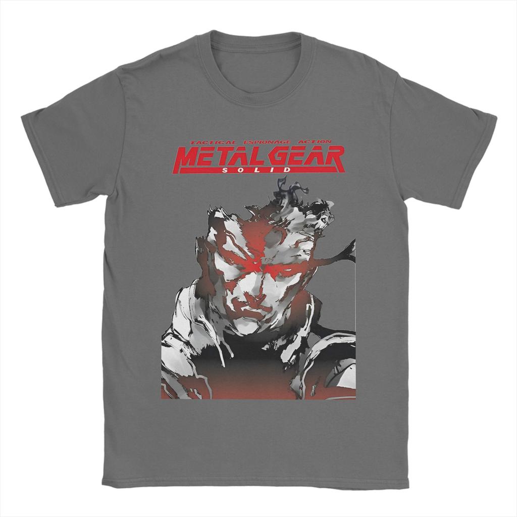 Metal Gear Solid Game T Shirt Beach Pure Cotton T Shirts For Man Leisure Custom DIY Tee Shirt Short Sleeve Classic Tops