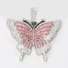 Collier Pendentif Papillon Style Hip Hop Chaîne Cubaine en Alliage Bijoux de Mode Unisexe Tenue de Soirée