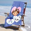 Ultra-Soft Beach Towel with Gabby's Dollhouse Theme,Ideal for Pool - Camping, Diving - Perfect Travel Essential, Vibrant Beach Towel.