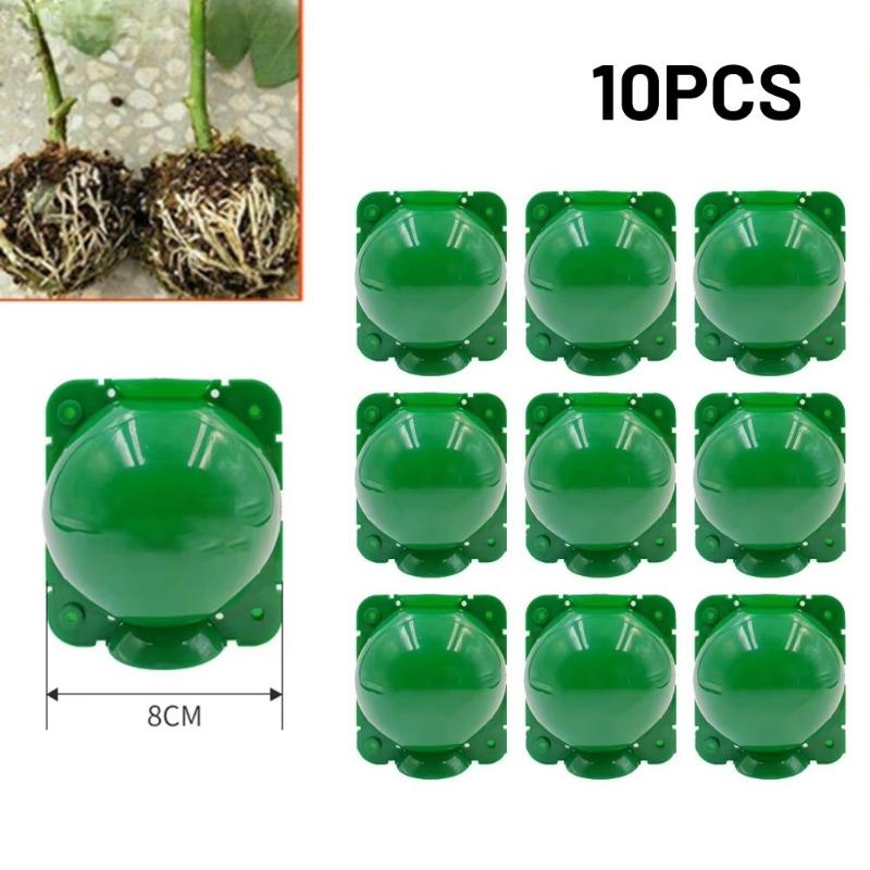 

10Pcs Plant Rooting Equipment High Pressure Propagation Ball Garden Graft Box Plant Hydroponics Propagation Box