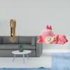 Miniature Grandfather Clock And Resin Sleeping Deer Figurine for DIY Scene Living Room Kitchen