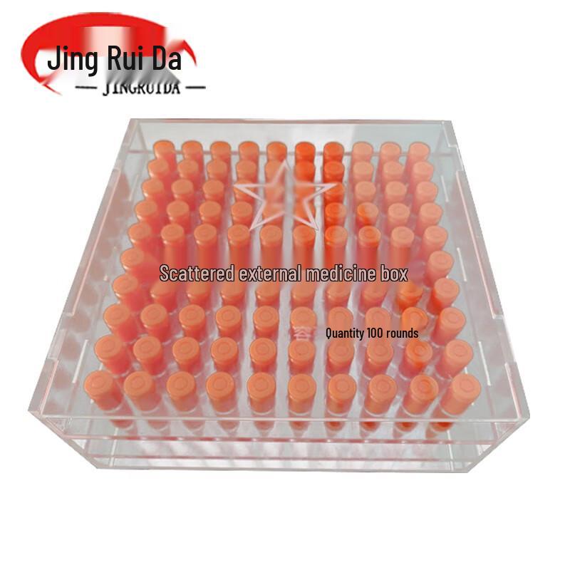 JINGRUIDA Transparent 9mmSQ Bullet Storage Box