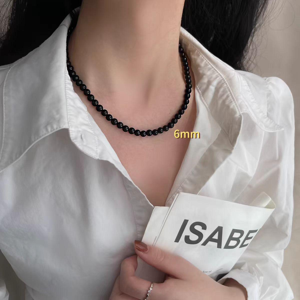 Ожерелье с магнитной застежкой «Черный жемчуг»: Элегантный, Модный и Роскошный