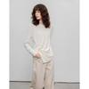 Women's Asymmetric Twist-Knot Lyocell Blend Long Sleeve Top