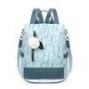 New 2025 Oxford Cloth Women’s Casual Korean Style Printed Anti-Theft Backpack
