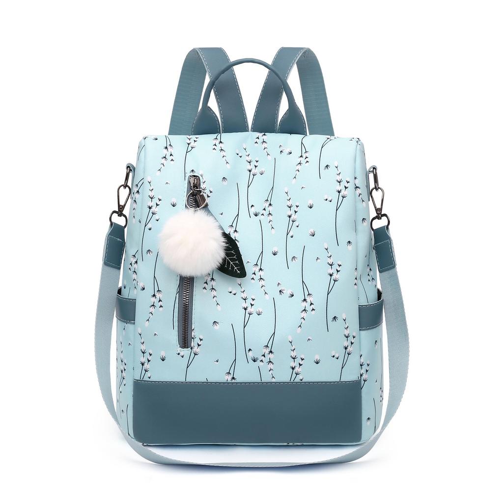 New 2025 Oxford Cloth Women’s Casual Korean Style Printed Anti-Theft Backpack