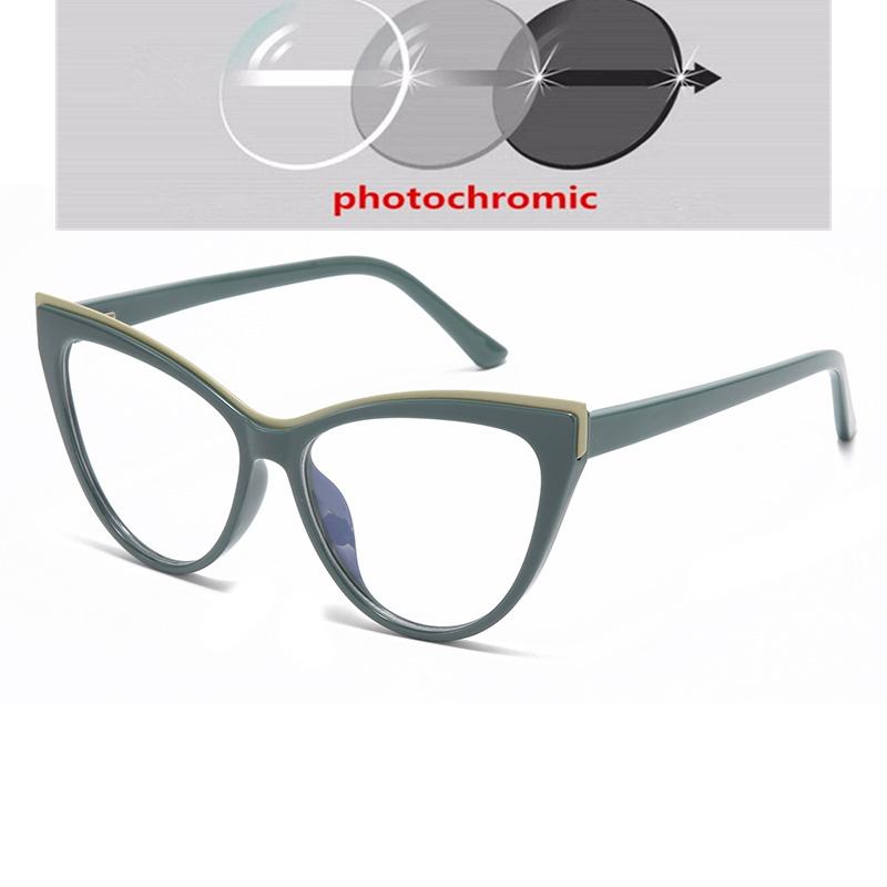 Spring Hinge Women Cat Eye Prescription Glasses For The Nearsighted Anti Blue Rays Myopia Spectacles Power 0 -0.5 -0.75 To -6.0