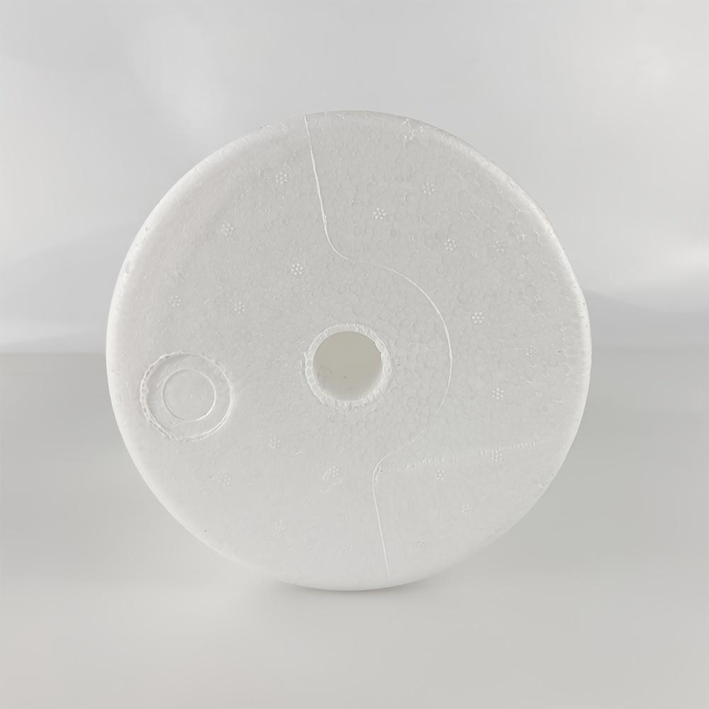White Foam Head Mannequin for Wig Styling, Placement, Cosplay and Wig Display, Pin-Inserting Form for Wig Arrangement and Hair Styling