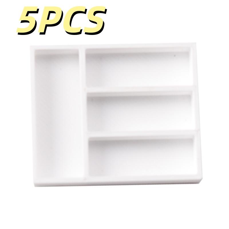 

5Pcs 1/12 Dollhouse Tableware Sundries Storage Tray Table Drawer Storage Case Dressing Desk Jewelry Stationery Organizer A1