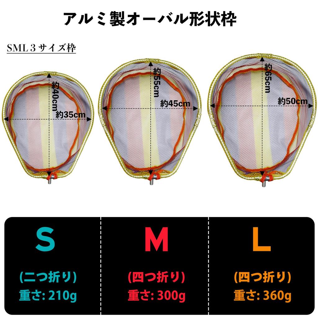 CHEUNG WIN Landing Net, Rubber-Coated Net with Oval Frame, Foldable, Compact, Large Landing Net for Sea Fishing and Boat Fishing, PVC, Medium