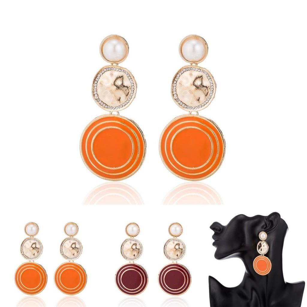 Stylish Geometric Alloy Pearl Earrings Chic And Trendy Jewelry For Women 2021 Fall