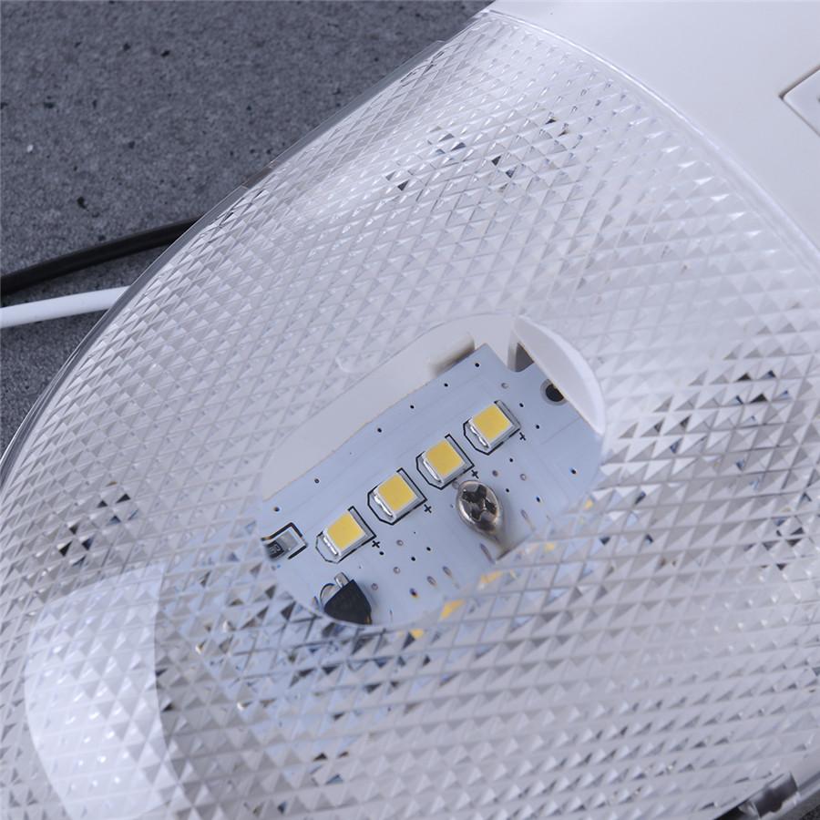 RV Car LED Ceiling Light Marine Boat Camper Trailer Dome Lamp Caravan 12V 340LM