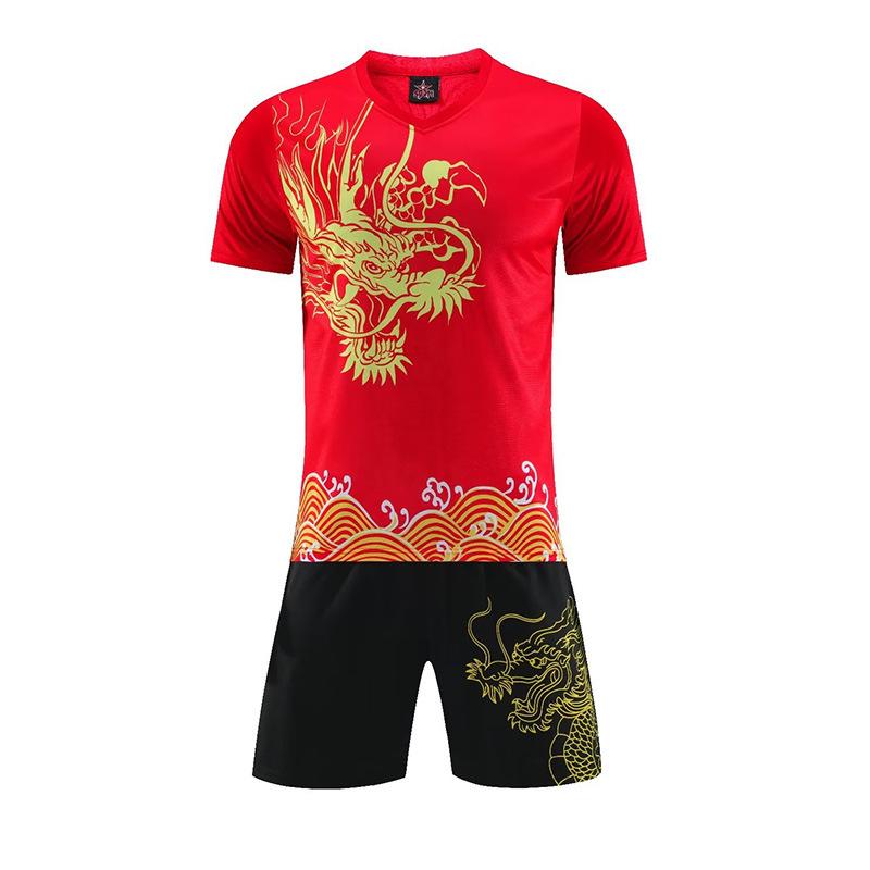A drop shipping new adult children's football training jersey group purchase printed football uniform set competition uniform for men and women