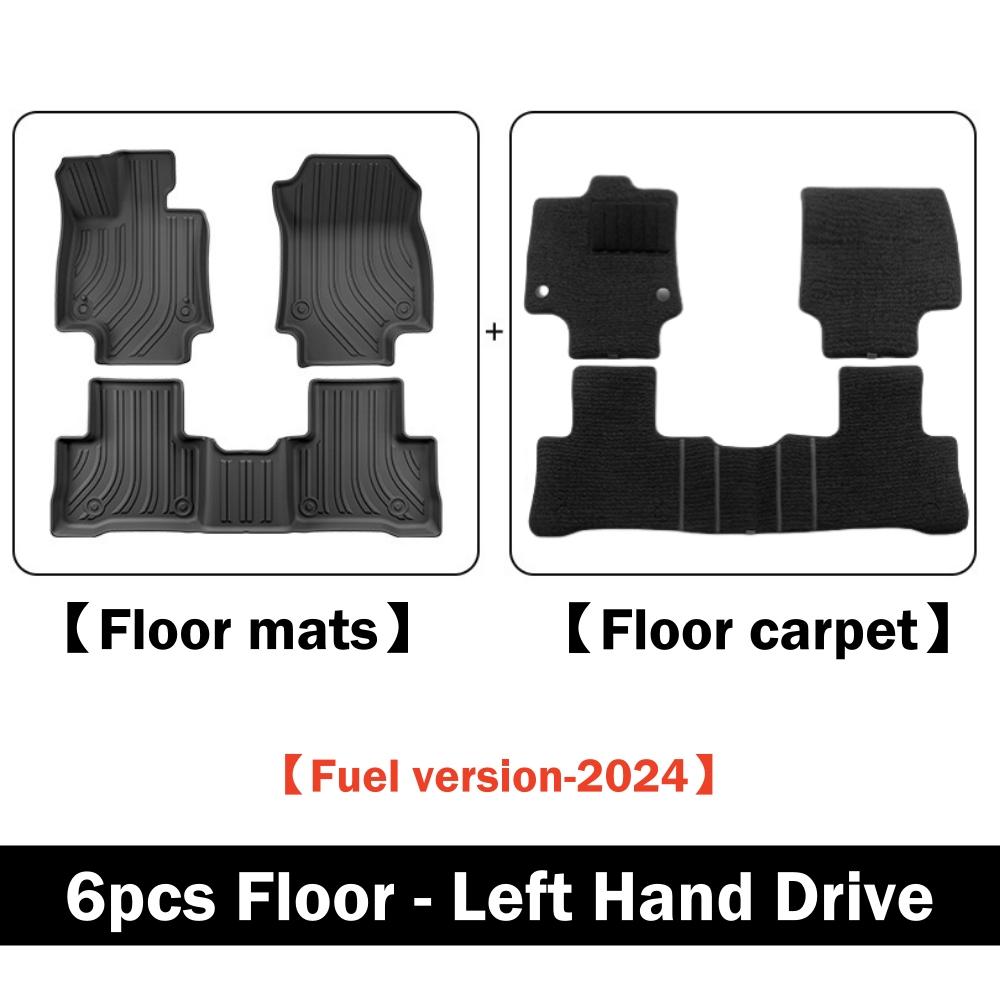 Car Floor Mats For Toyota RAV4 RAV-4 2025 Fuel version TPE Waterproof Floor Liner Trunk Mat Floor Carpet Backrest Pad