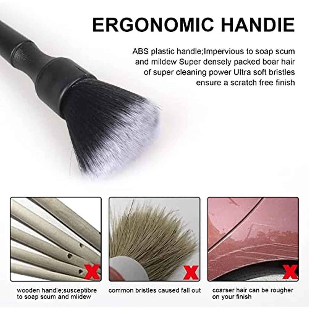 4Pcs Car Cleaning Brusher Car Car Auto Cleaning Brusher Automotive Cleaning Wheels Dashboard Interior Outdoor Mat