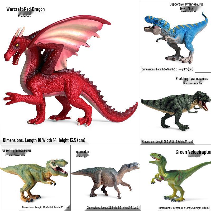 Jurassic Dinosaur Models: Spinosaurus, T. Rex, Triceratops & Stegosaurus