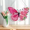 Butterfly Diamond Painting Pendant Kit Vibrant Color Sparkling PVC DIY Embroidery Pendant Window Wall Decoration