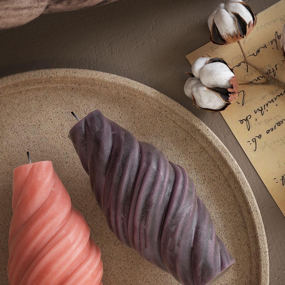 Lumânare Coloană Romană Spirală Matriță Silicon 3D Val Spirală Suport Lumânare Matriță Săpun Gips Rășină Artizanat Decor Acasă