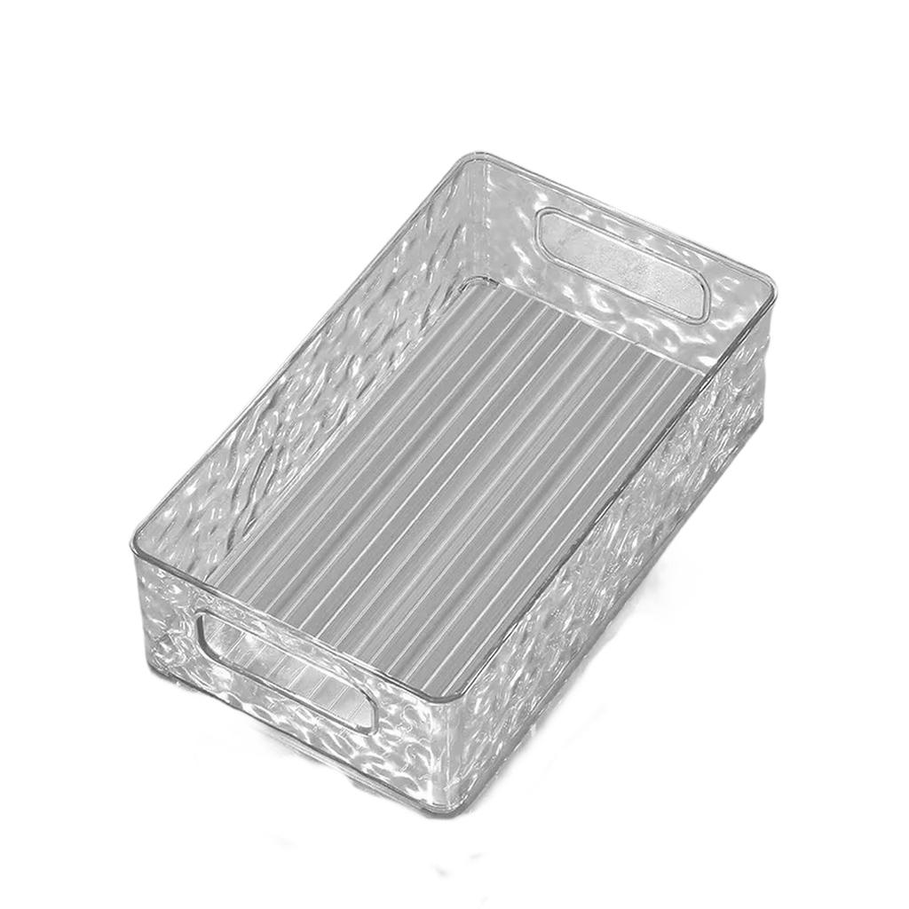 Acrylic Storage Box with Handles Transparent Organizer Tray Drawer Container for Desktop Storage Makeup Skincare Accessories and Small Items