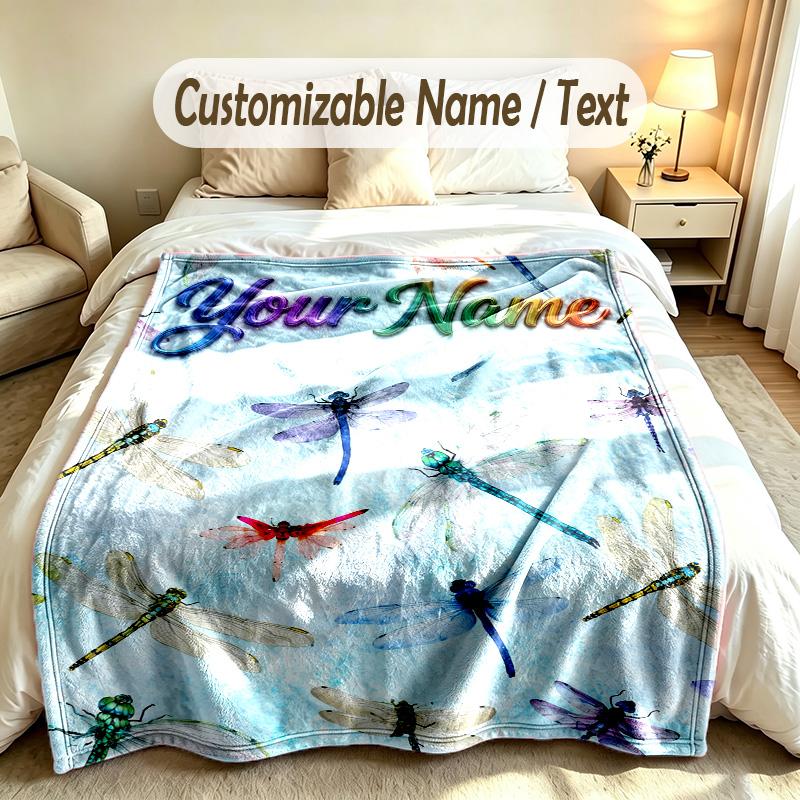 Drachen Phoenix Thema Weiche Decke Personalisierter Benutzerdefinierter Name Text Druck Warme Decke Haus Sofa Schlafzimmer Dekor