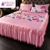 3Pcs/Lot  Bed Dress Lace Set  Full King Queen Double Beds Cotton Bed Sheet with  Pillow Cases Suitable for  Bedding Cover
