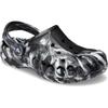 Crocs Unisex Baya Marble Clog 25cm Sandály, Černá/Bílá,