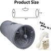 Cat Tunnel, Durable Suede Collapsible Cat Play Tube Toys with Play Ball, Indoor Cat Tunnel for Cat, Puppy, Kitty, Kitten, Rabbit (Small)