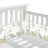 Breathable Mesh Crib Liner for Standard-Size Cribs (1 Panel 340x30 cm + 1 Panel 160x30 cm)