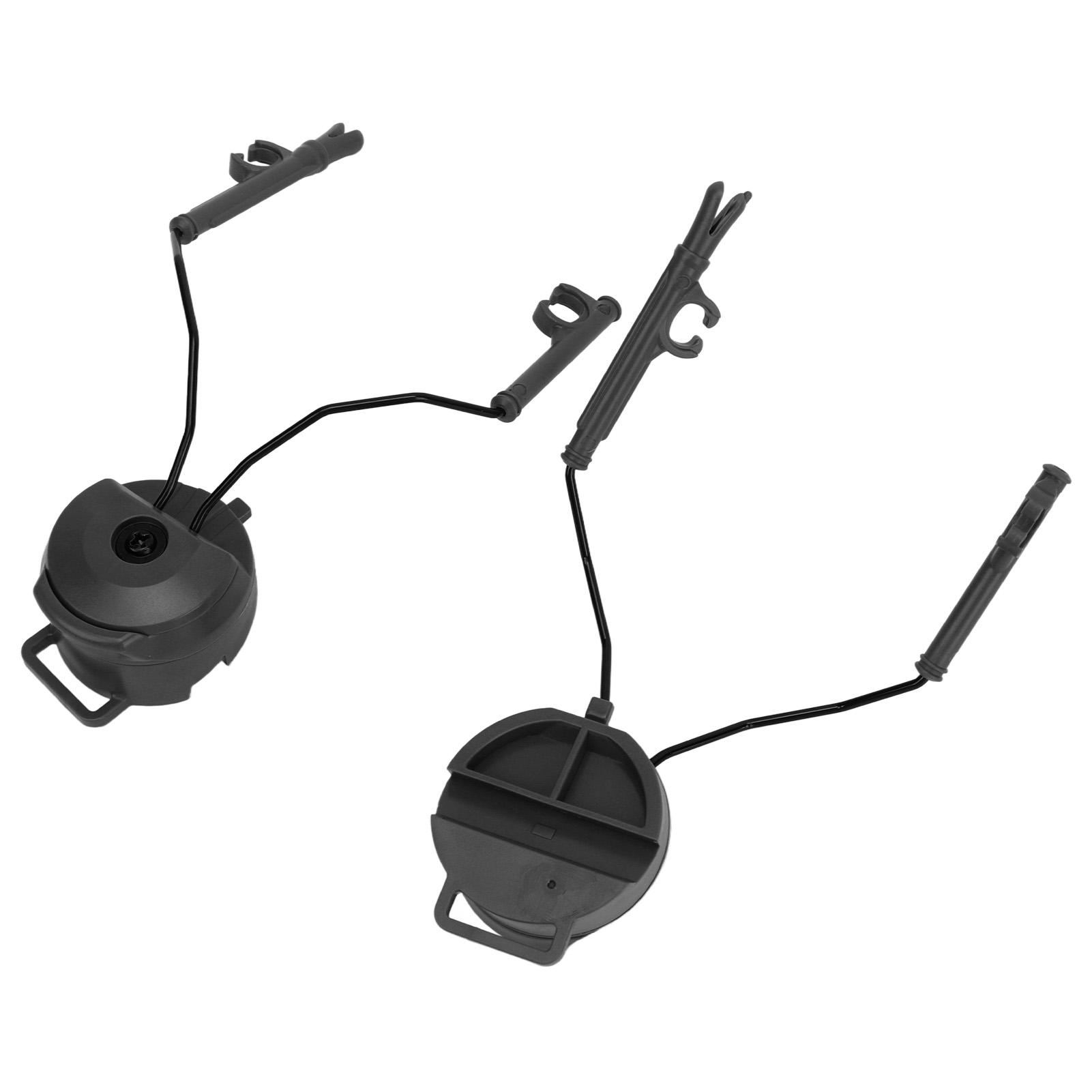 

2PCS Headset Helmet Adapter Nylon Helmet Arc Rail Suspension Headset Support Headphones Bracket for Outdoor Shooting