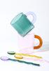 Craft Made Glass Mug Coffee Cup Glass Spoon Borosilicate Glass Cup Office Cups Birthday Gift Coffee Mugs Tea Spoon