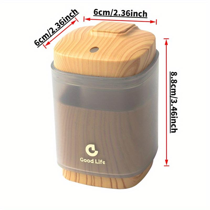 Press-type Automatic Toothpick Box, Light Luxury Wood Grain Creative Square, Suitable for Home Use/Hotel/Restaurant/Hotel, Portable Toothpick