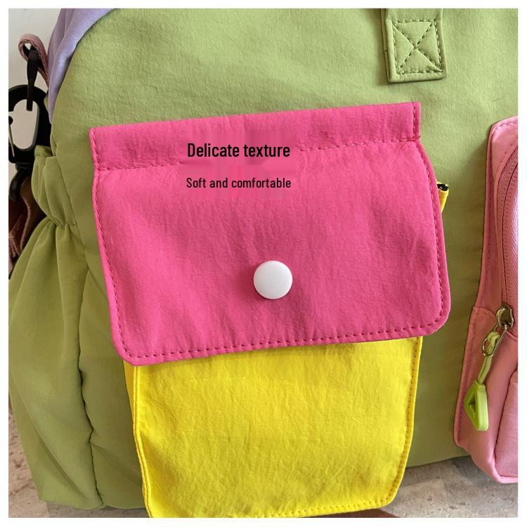 Colorful Gym Bag with Shoe Compartment - Large Capacity, Multi-functional Travel Bag for Girls and Students