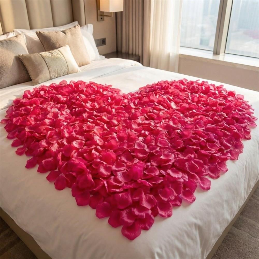 990pcs Wedding Simulated Rose Petals Party Supplies Fake Flower Petals  Valentine's Day