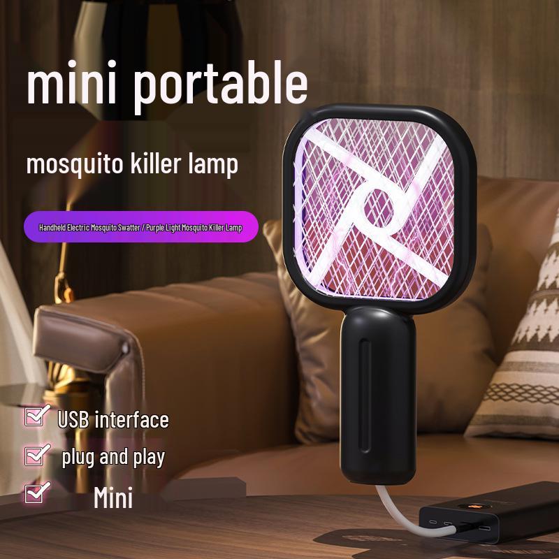 

Portable USB Purple Light Mosquito Killer Lamp - Electric Insect Lure for Outdoor, Picnic, Car - Energy Efficient.