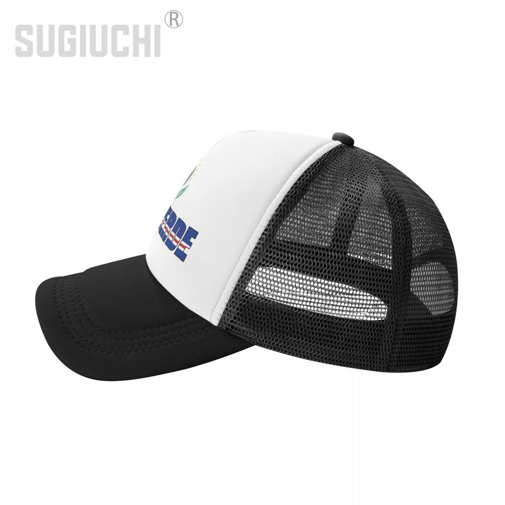 Mesh Cap Hut Kap Verde Buchstabe Flagge Emblem Trucker Geburtstagsgeschenk für Unisex WoUnisex geboren Alle Menschen Retro Baseball Caps Cool