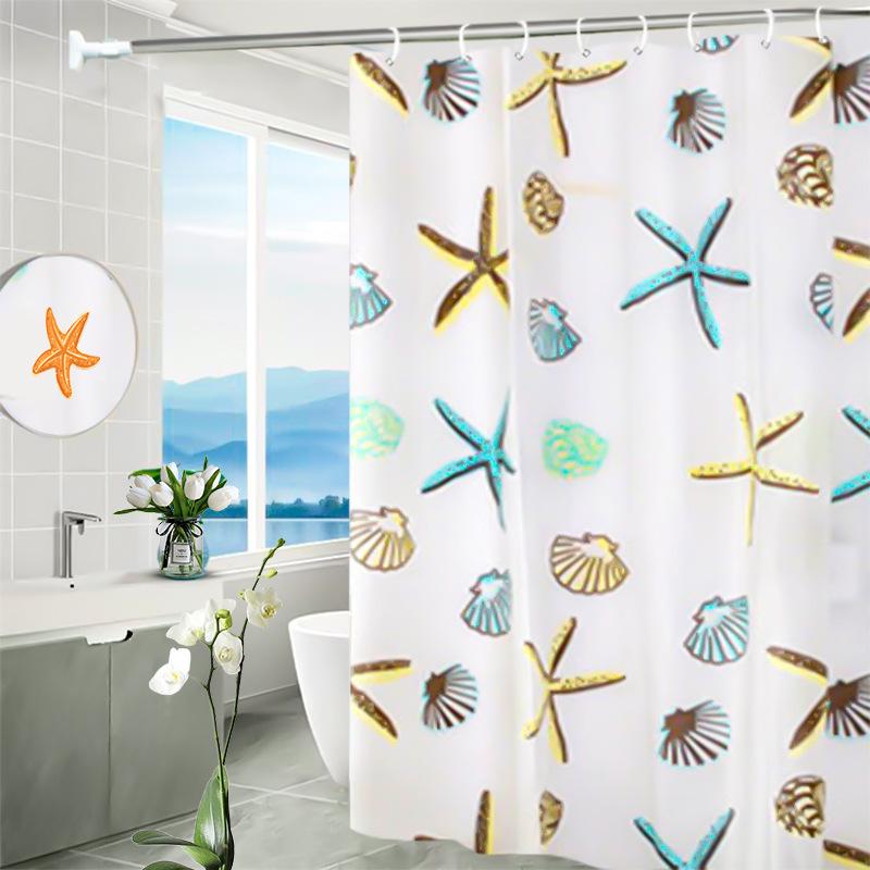 Cortină de duș groasă impermeabilă pentru compartimentarea băii