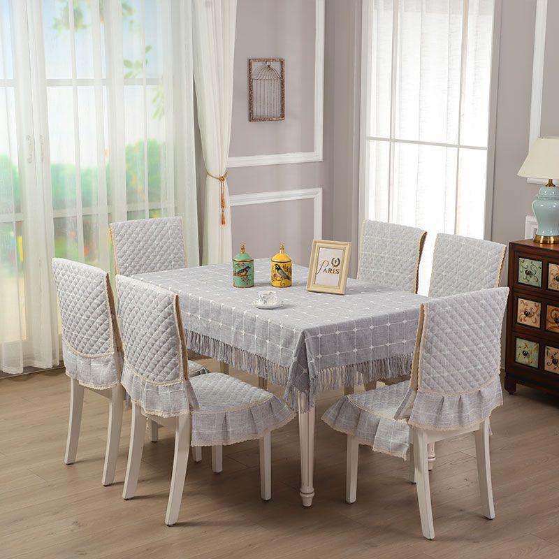 

Новая скатерть в китайском стиле, ткань хлопок и лен, клетчатая скатерть поле , комплект чехлов на стулья, современный минималистичный скандинавский стиль, прямоугольная Hibiscus-light gray Tea table cloth 110*170