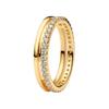 Versatile Style Gold-plated Copper-silver Alloy Ring Women's Gold 163799C01