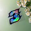 1PC Holographic Carbon Arabic Numerals Motorcycle Sticker Waterproof for Motorbike Fuel Tank Windshield Scooter Bike Vinyl Decal